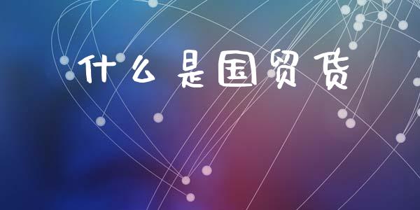 什么是国贸货_https://m.jnlaobingbanjia.com_股市新闻_第1张