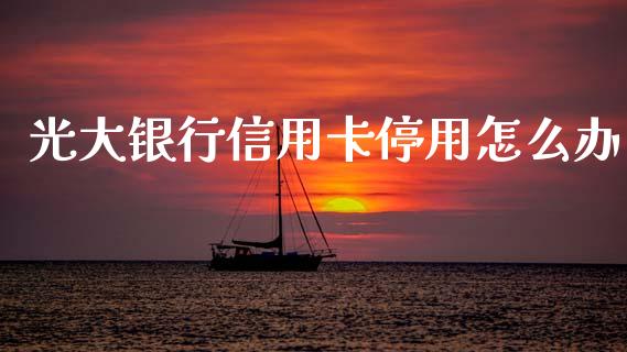 光大银行信用卡停用怎么办_https://m.jnlaobingbanjia.com_股市新闻_第1张