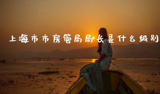 上海市市房管局局长是什么级别_https://m.jnlaobingbanjia.com_理财规划_第1张