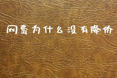 网费为什么没有降价_https://m.jnlaobingbanjia.com_股市新闻_第1张