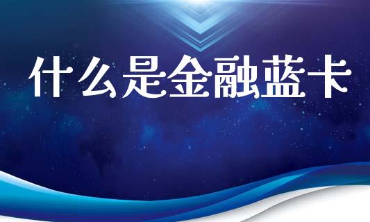 什么是金融蓝卡_https://m.jnlaobingbanjia.com_区块链_第1张