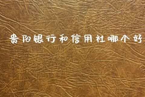 贵阳银行和信用社哪个好_https://m.jnlaobingbanjia.com_区块链_第1张