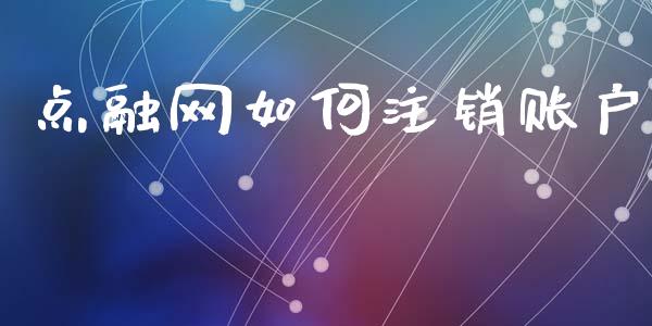 点融网如何注销账户_https://m.jnlaobingbanjia.com_区块链_第1张