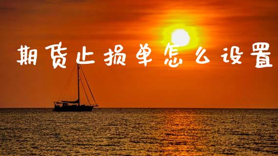 期货止损单怎么设置_https://m.jnlaobingbanjia.com_理财规划_第1张