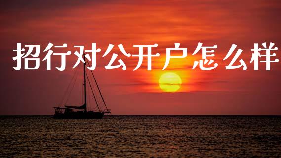招行对公开户怎么样_https://m.jnlaobingbanjia.com_基金市场_第1张