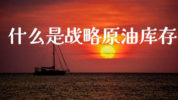 什么是战略原油库存_https://m.jnlaobingbanjia.com_理财规划_第1张