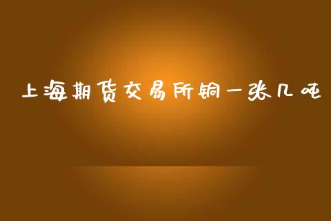 上海期货交易所铜一张几吨_https://m.jnlaobingbanjia.com_全球市场_第1张