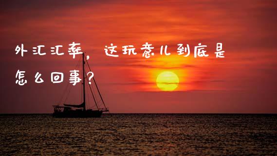 外汇汇率，这玩意儿到底是怎么回事？_https://m.jnlaobingbanjia.com_理财规划_第1张