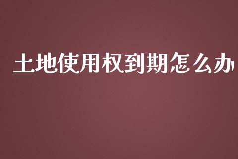 土地使用权到期怎么办_https://m.jnlaobingbanjia.com_区块链_第1张