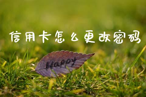 信用卡怎么更改密码_https://m.jnlaobingbanjia.com_理财规划_第1张