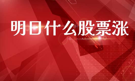 明日什么股票涨_https://m.jnlaobingbanjia.com_理财规划_第1张