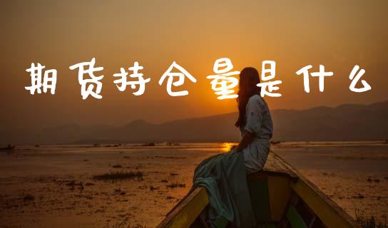 期货持仓量是什么_https://m.jnlaobingbanjia.com_理财规划_第1张