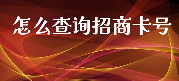 怎么查询招商卡号_https://m.jnlaobingbanjia.com_金融监管_第1张