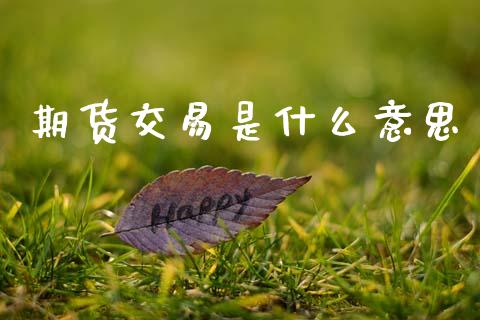 期货交易是什么意思_https://m.jnlaobingbanjia.com_股市新闻_第1张