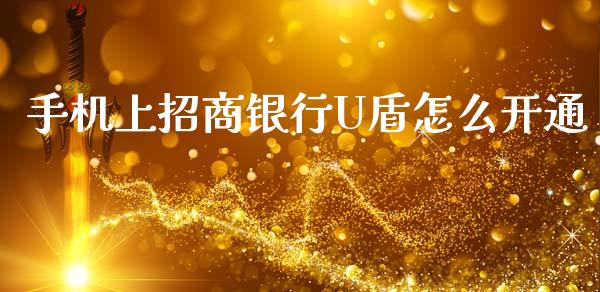 手机上招商银行U盾怎么开通_https://m.jnlaobingbanjia.com_金融监管_第1张