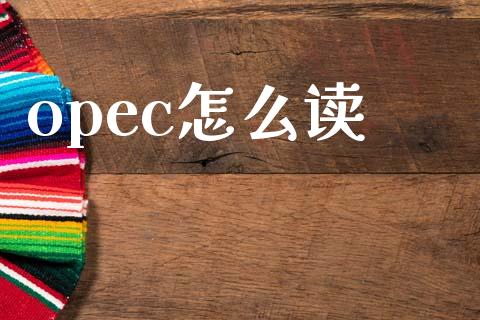 opec怎么读_https://m.jnlaobingbanjia.com_全球市场_第1张