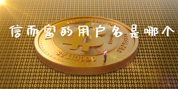 信而富的用户名是哪个_https://m.jnlaobingbanjia.com_金融监管_第1张