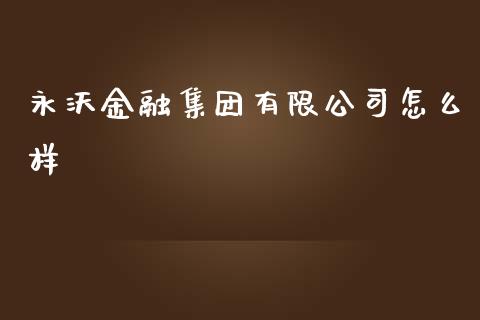 永沃金融集团有限公司怎么样_https://m.jnlaobingbanjia.com_基金市场_第1张