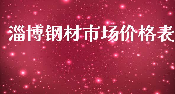 淄博钢材市场价格表_https://m.jnlaobingbanjia.com_全球市场_第1张