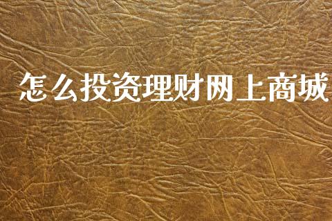 怎么投资理财网上商城_https://m.jnlaobingbanjia.com_区块链_第1张