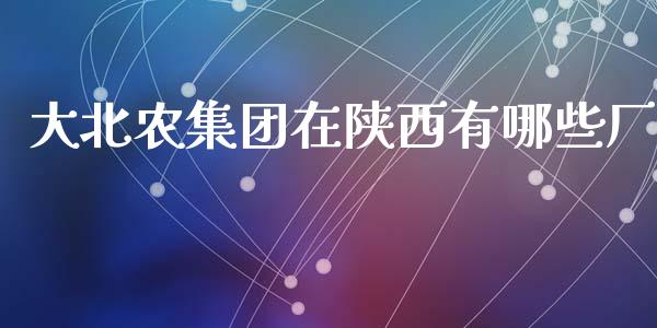 大北农集团在陕西有哪些厂_https://m.jnlaobingbanjia.com_理财规划_第1张