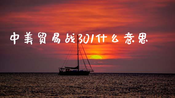 中美贸易战301什么意思_https://m.jnlaobingbanjia.com_股市新闻_第1张