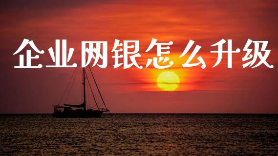 企业网银怎么升级_https://m.jnlaobingbanjia.com_基金市场_第1张