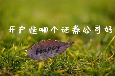 开户选哪个证券公司好_https://m.jnlaobingbanjia.com_股市新闻_第1张