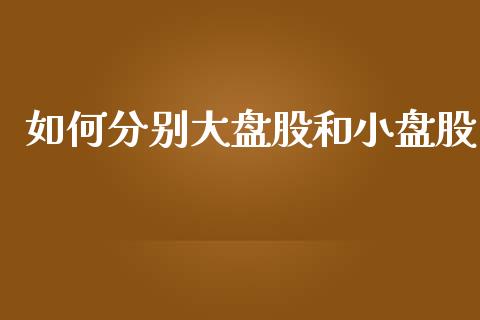 如何分别大盘股和小盘股_https://m.jnlaobingbanjia.com_区块链_第1张