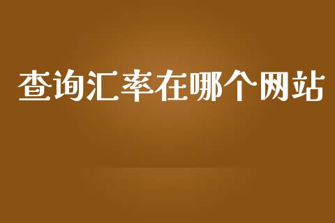 查询汇率在哪个网站_https://m.jnlaobingbanjia.com_理财规划_第1张