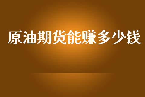 原油期货能赚多少钱_https://m.jnlaobingbanjia.com_理财规划_第1张