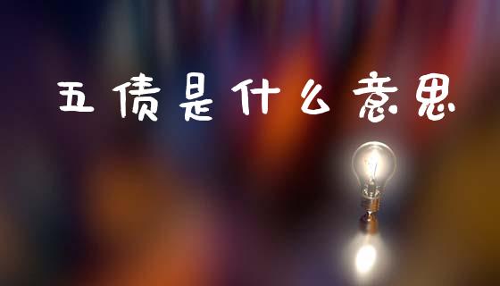 五债是什么意思_https://m.jnlaobingbanjia.com_区块链_第1张