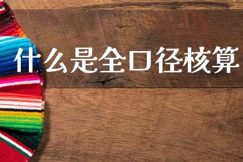 什么是全口径核算_https://m.jnlaobingbanjia.com_理财规划_第1张