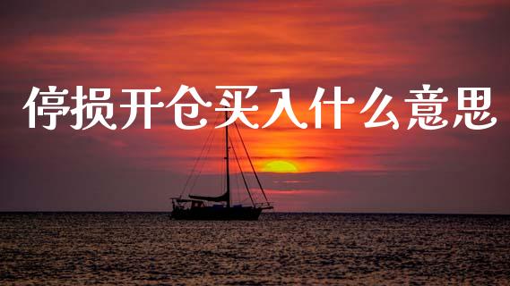 停损开仓买入什么意思_https://m.jnlaobingbanjia.com_区块链_第1张