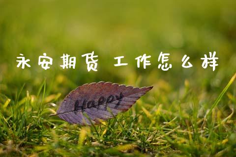 永安期货 工作怎么样_https://m.jnlaobingbanjia.com_金融监管_第1张