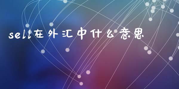 sell在外汇中什么意思_https://m.jnlaobingbanjia.com_区块链_第1张