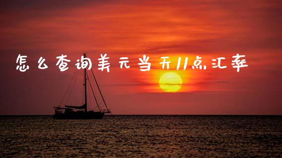 怎么查询美元当天11点汇率_https://m.jnlaobingbanjia.com_股市新闻_第1张
