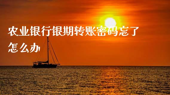农业银行银期转账密码忘了怎么办_https://m.jnlaobingbanjia.com_区块链_第1张