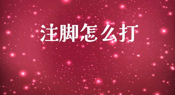 注脚怎么打_https://m.jnlaobingbanjia.com_基金市场_第1张