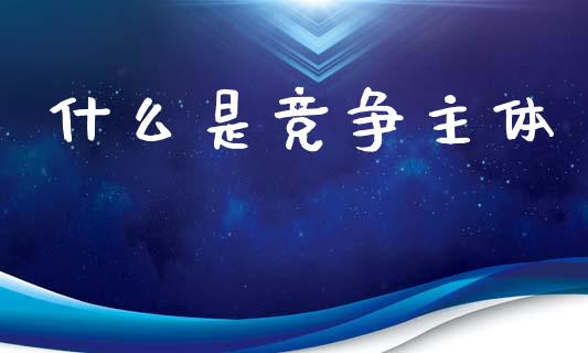 什么是竞争主体_股市新闻_第1张_全球市场_股市新闻_理财规划_金融监管_区块链_基金市场 什么是竞争主体_https://m.jnlaobingbanjia.com_股市新闻_第1张