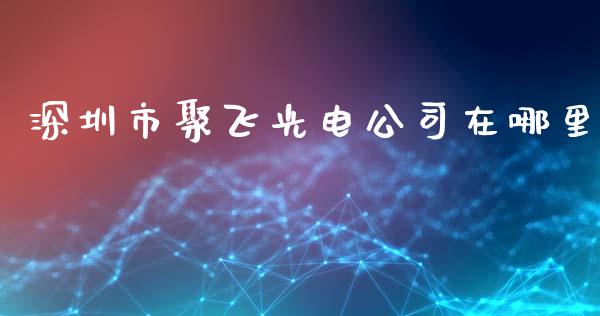深圳市聚飞光电公司在哪里_https://m.jnlaobingbanjia.com_理财规划_第1张