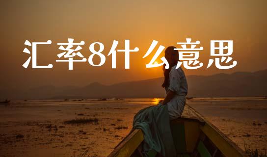 汇率8什么意思_https://m.jnlaobingbanjia.com_区块链_第1张
