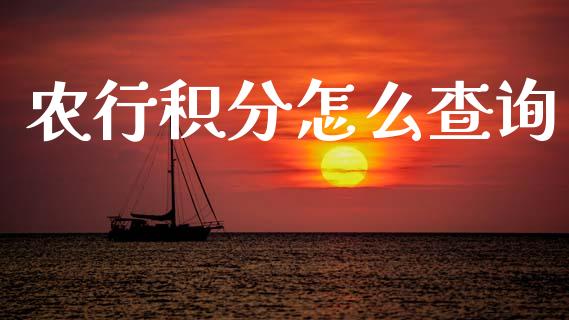 农行积分怎么查询_https://m.jnlaobingbanjia.com_股市新闻_第1张