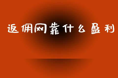 返佣网靠什么盈利_https://m.jnlaobingbanjia.com_理财规划_第1张