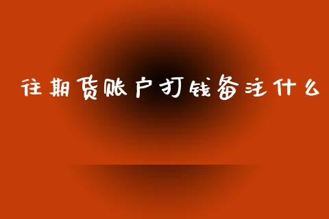 往期货账户打钱备注什么_https://m.jnlaobingbanjia.com_区块链_第1张