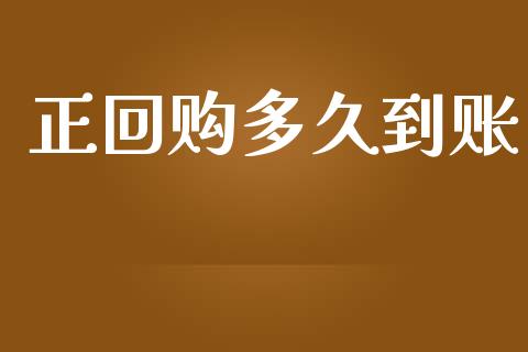 正回购多久到账_https://m.jnlaobingbanjia.com_股市新闻_第1张