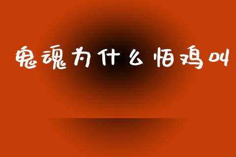 鬼魂为什么怕鸡叫_https://m.jnlaobingbanjia.com_股市新闻_第1张