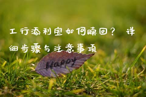 工行添利宝如何赎回? 详细步骤与注意事项_股市新闻_第1张_全球市场_股市新闻_理财规划_金融监管_区块链_基金市场 工行添利宝如何赎回? 详细步骤与注意事项_https://m.jnlaobingbanjia.com_股市新闻_第1张