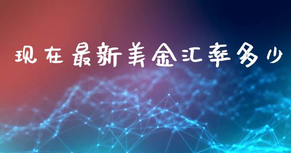 现在最新美金汇率多少_https://m.jnlaobingbanjia.com_金融监管_第1张