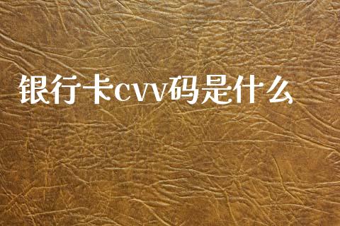 银行卡cvv码是什么_https://m.jnlaobingbanjia.com_区块链_第1张